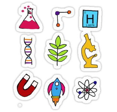 The Science Three Stickers Science Festival, Graduation Art, Science Stickers, Science Background, Iphone Stickers, Beautiful Flowers Photography, Tumblr Stickers, Diy Paper Crafts Decoration, School Stickers