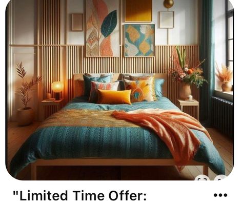 Retro Contemporary Bedroom, Modern Eclectic Apartment Bedroom, 70s Bedroom Inspiration, Simple Colorful Bedroom Ideas, Colorful Mcm Bedroom, 70s Inspired Bedroom, Post Modern Bedroom, Mcm Bedroom, Decor Ideas For Living Room