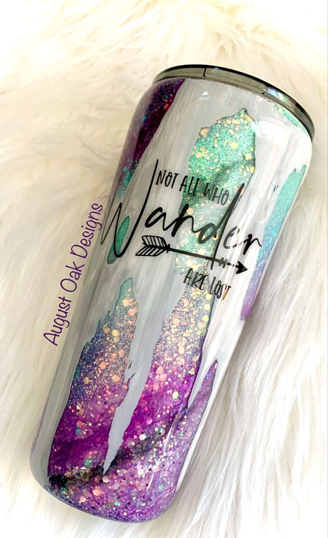 Lisa Frank Glitter Tumbler, Ocean Tumbler Ideas, Distressed Tumbler Ideas, New Tumbler Ideas, Popular Tumbler Ideas, Diy Tumbler Cups Ideas, Fun Tumbler Ideas, Teal Tumbler Ideas, Epoxy Coffee Mugs