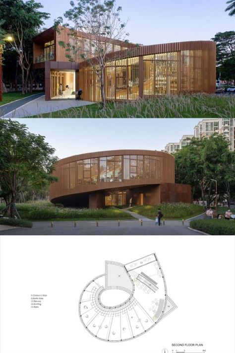 Ecological Corridor, Event Venue Design, Circular Buildings, Architecture Life, Courtyard House Plans, Art Retreats, 3d Architecture, Barn Style House, Building Facade