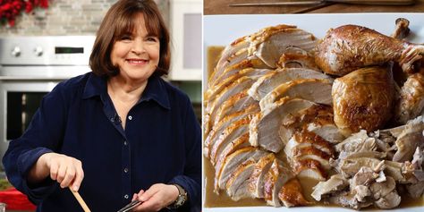 Ina Garten Shared Her Easy Turkey Recipe for Thanksgiving Ina Garden Turkey Recipe, Ina Garten Make Ahead Turkey Gravy, Ina Garten Dry Brined Turkey, Giada Turkey Thanksgiving, Ina Garden Turkey Breast, Ina Garten Turkey Recipe, Ina Garten Turkey Thanksgiving, Ina Garten Turkey Breast, Ina Garden Turkey