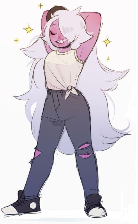 Amethyst is so pretty. I'm pretty sure i have a crush on her :D Bismuth Steven Universe, Amethyst Steven Universe, Steven Universe Wallpaper, Steven Universe Anime, Steven Universe Drawing, Steven Universe Memes, Steven Universe Funny, Steven Universe Characters, Steven Universe Gem