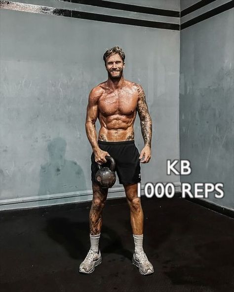 Matt Fox | HOME WORKOUTS on Instagram: "Single kettlebell workout 🔥 1000 REP CHALLENGE   LIKE | TAG | SAVE ✅   let’s smash another 1000 rep challenge, this time using only a single kettlebell for some high volume full body sweat session! Complete for time, rest when needed. Finish the exercise before moving onto the new one!   TAG SOMEONE YOU CHALLENGE  •R/KB swings | Halo | Hang snatch  • Suitcase lunge | Horn curls  • DL high pull | Gb curtsy squat • Around the world | Push press  • Plank pull thru   SAVE AND TRY ✅   #kettlebell #kettlebellworkout #wod #wodoftheday #homefit #homeworkout #fitchallenge #trainingday #fitnesschallenge #kettlebelltraining #kettlebellswings #homeworkouts #fullbody #fullbodyworkout" 1000 Rep Workout, Single Kettlebell Workout, 1000 Rep Challenge, Curtsy Squat, Deadlift Kettlebell, Single Leg Deadlift Kettlebell, Kettlebell Plank Pull Through, Kb Swings, Kettle Bell Swings Muscles