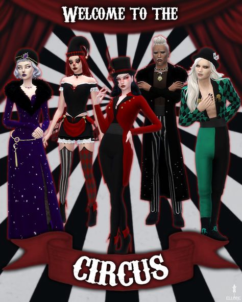 Circus Outfits, Circus Acts, Fortune Tellers, Sims 4 Cas Mods, Tumblr Sims 4, Sims 4 Cc Folder, Sims 4 Dresses, Sims 4 Characters, Sims4 Clothes