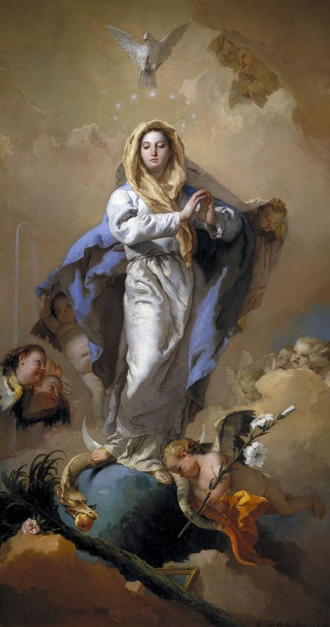 Mother Mary Images, Catholic Pictures, Religious Artwork, Jesus And Mary Pictures, Catholic Images, Religious Paintings, Baroque Art, Mary Magdalene, Immaculate Conception