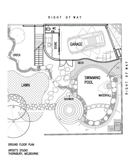 Gallery of Artist's Studio / Chan Architecture - 10 Studio Floor Plans, Architecture Artists, First Floor Plan, Studio At Home, Studio Layout, Art Studio At Home, Detailed Plans, Ground Floor Plan, Painting Studio