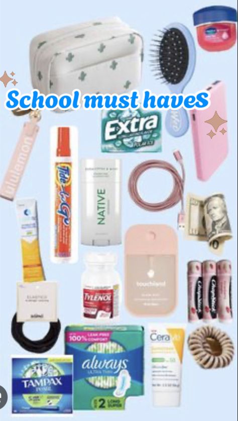 For middle and highschool girls Middle School Aesthetic, Middle School Life, School Trends, Girl Essentials, School Must Haves, School Aesthetic, School Hacks, School Life, Middle School