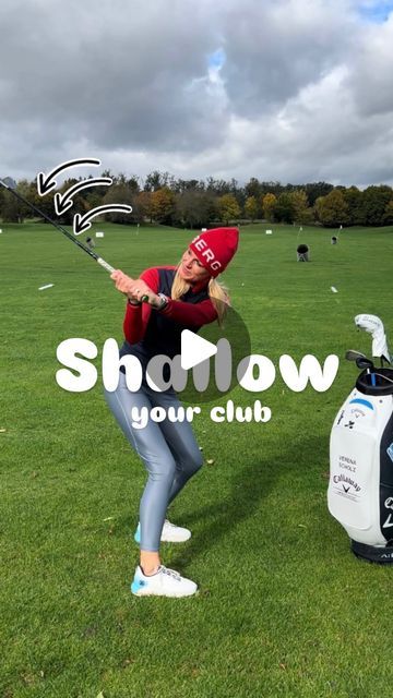 Verena Scholz on Instagram: "Shallow your club & gain lag all my one drill ⬆️⬆️⬆️ . #golfdrills #gilftips #golfpro #shallowtheclub  . @jlindebergofficial" Pga Tour Players, Golf Drills, Golf Instruction, Pga Tour, Golf, On Instagram, Instagram