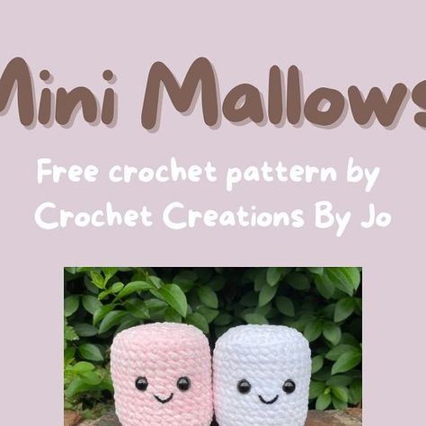 How To Crochet A Cylinder, Jelly Cat Crochet Pattern Free, Jelly Cat Crochet Patterns, Crochet Jelly Cat Pattern, Things To Crochet Plushies, Hershey Kiss Crochet Pattern, Jellycat Crochet Free Pattern, Free Crochet Patterns Instagram, Jelly Cat Crochet