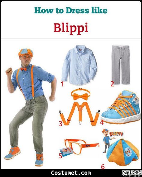 Blippi Costume Blippi Costume, Orange Suspenders, 3rd Birthday Party For Boy, Soccer Birthday Cakes, 2nd Birthday Party For Boys, Boy Birthday Party Themes, Soccer Birthday, 2nd Birthday Party Themes, Costume For Halloween