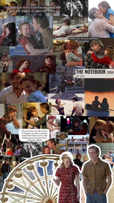 #thenotebook #allieandnoah #nicholassparks #romance #firstlove #oldmoney #books #love #aesthetic #collage #shuffles The Notebook Movie Aesthetic, Notebook Movie Aesthetic, The Notebook Movie, Allie And Noah, Notebook Movie, Gena Rowlands, Movie Aesthetic, Best Love Stories, Love Aesthetic