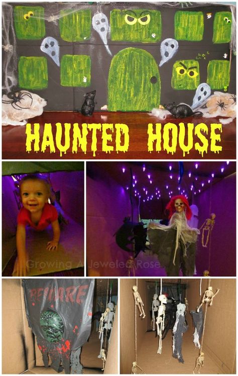 50+ Halloween Activities for Kids ~ Growing A Jeweled Rose Make A Haunted House, Halloween Decorations Indoor Scary, Spooky Lighting, Haunted House For Kids, Halloween Maze, Haunted House Diy, A Haunted House, Halloween Activities For Kids, Birthday Halloween Party