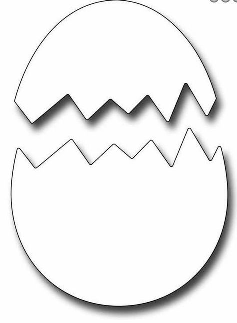 Easter Egg Template, Egg Template, Easter Crafts Preschool, Easter Coloring Book, Easter Arts And Crafts, Easter Templates, Chocolate Egg, Easter Preschool, Cracked Egg