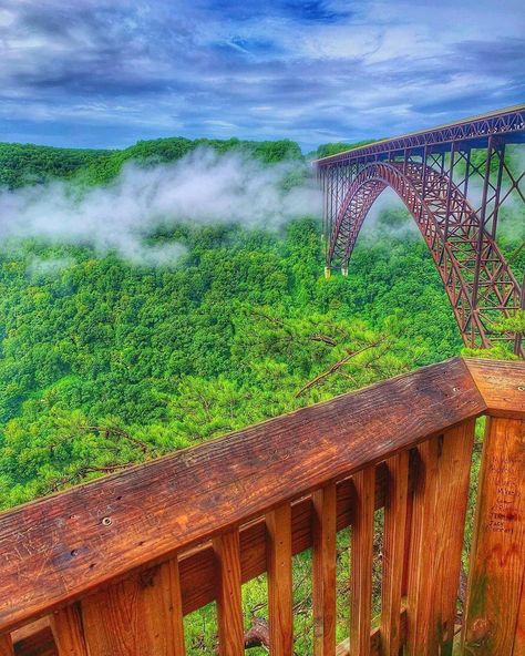 New River Gorge National Park In West... - Around the World New River Gorge National Park, Mammoth Cave, New River Gorge, Beautiful Scenes, Virginia Usa, Spring 2025, New River, Take A Hike, Great Smoky Mountains