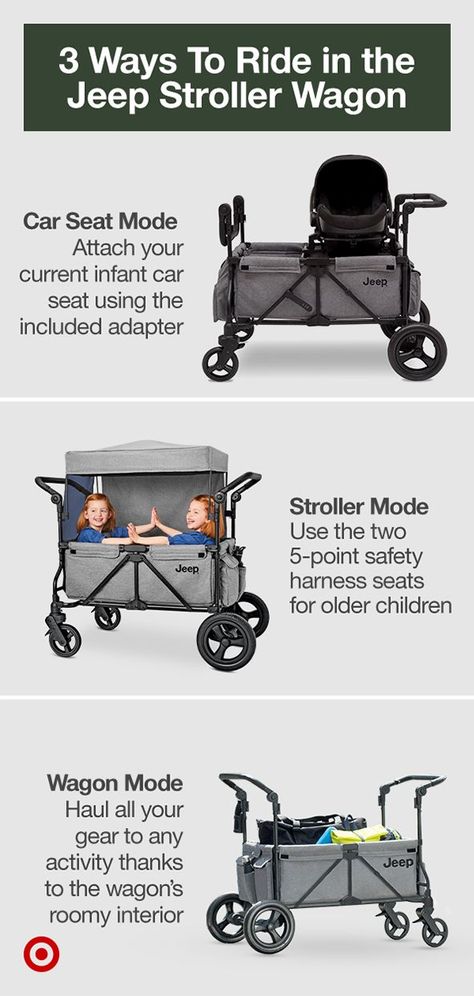 Save up to 30% on Jeep Wagon & PowerGlyde Stroller when you trade in a car seat. Walks, mini-trips or big adventures, gear up for every fun plan with convenient, advanced & durable Jeep Wagon or Stroller. Bring in your old car seat & take home a brand new Jeep item. Restrictions may apply. See store for details. Pregnant Quotes, Wagon Stroller, Jeep Stroller, Then There Were Four, Jeep Seats, Twin Car, Babe With The Power, Jeep Gear, Stroller Wagon