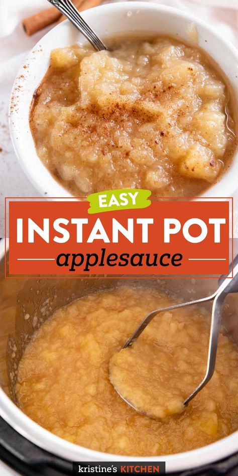 Pressure Cooker Applesauce, Instant Pot Applesauce, Homemade Applesauce Recipes, Applesauce Recipe, Apple Sauce Recipes, Fall Recipes Healthy, Homemade Applesauce, Fall Recipe, Healthy Instant Pot Recipes