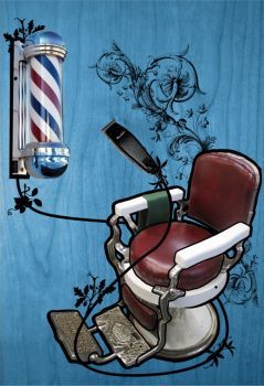 Barber Shop by mevin Barbershop Background, Barber Ideas, Shave Beard, Retro Haircut, Empire Building, Barber Logo, Vintage Shaving, Barbershop Design, Barber Shop Decor