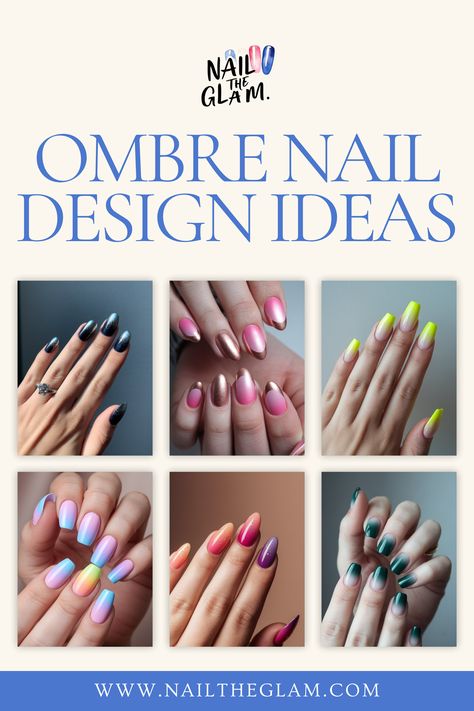 Article about 20 ombre nail design ideas, showcasing gradient styles for a smooth and trendy manicure. Nails Design Ombre Elegant, Simple Ombre Nail Designs, Nail Ideas Ombre Color Combos, Gel Ombre Nail Designs, Ombre Nails Inspiration, Faded Nails Ombre, Ombre Nail Art Designs Color Combos, Color Ombré Nails, Airbrush Nails Ombre