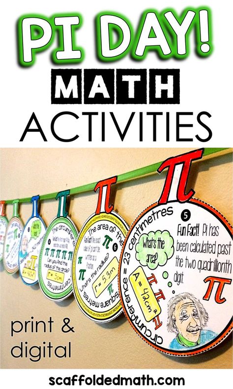 Pi Day Bulletin Board Ideas, Pi Activities For Kids, Pi Day Activities For High School, Pi Day Ideas, Pi Day Worksheets, Pi Day Science Activities, Easy Pi Day Activities, Pi Day Middle School Math Activities, Stem High School