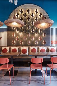 Modern Mexican Fiesta, Mexican Restaurant Ideas, Taqueria Design, Mexican Restaurants Interior, Modern Mexican Decor, Mexican Restaurant Design, Mexican Restaurant Decor, Mexico Restaurants, Mexican Bar