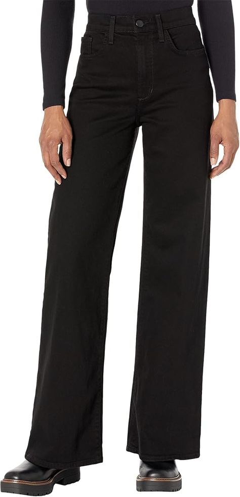 Joe's Women's The Mia Petite High Rise Wide Leg Jean at Amazon Women's Jeans store Womens Wide Leg Black Jeans, Cheap Black Wide Leg Jeans, Cheap Wide-leg Jeans For Women, Cheap Non-stretch Women's Cargo Jeans, Cheap Wide Leg Pull-on Jeans, Laid Back Outfits, High Rise Wide Leg Jeans, Womens Fashion Inspiration, Effortless Chic