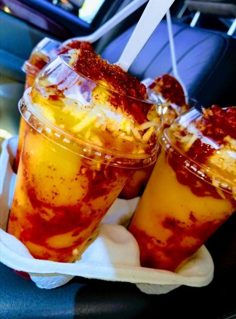 Chamoy Cucumber, Chamoy And Tajin, Emoji Defined, Mango Chunks, Mango Smoothie, Summer Drinks, Yummy Drinks, Pickles, Cucumber