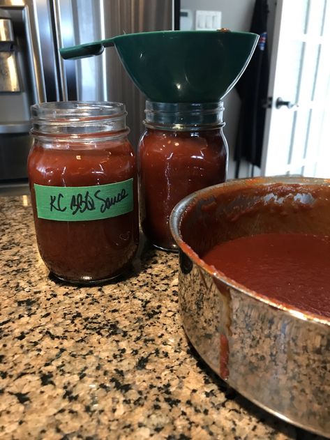 Copycat Kc Masterpiece Bbq Sauce, Canned Bbq Sauce Recipe, Canned Bbq Sauce, Canning Bbq Sauce, Kansas City Bbq Sauce Recipe, Kansas City Bbq Sauce, Dehydrating Recipes, Barbecue Sauce Recipe, Bbq Sauce Ingredients