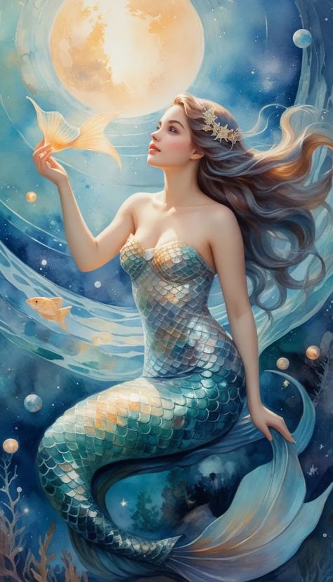 Explore - PicLumen Woman Wallpaper Iphone, Server Profile, Woman Wallpaper, Mermaid Artwork, Illustrations Digital, Disney Princess Pictures, Beautiful Mermaids, Mythological Creatures, Mermaid Art