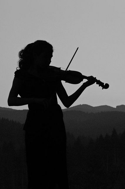 The Hills, Young Woman, Violin, Music