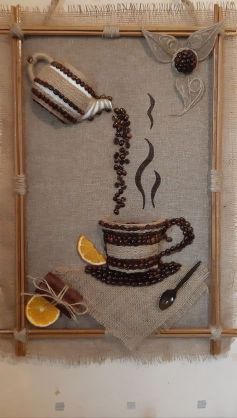 Diy Crafts Easy At Home, Coffee Bean Art, Diy Crafts Love, Quilling Work, Sugar Paper, Ramadan Crafts, Diy Crafts For Adults, Rope Crafts Diy, Diy Jar Crafts