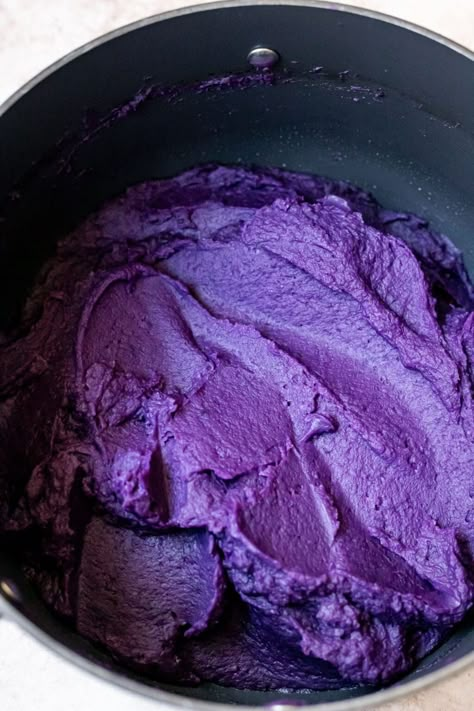 How to make Ube Halaya at Home - Cooking Therapy Halayang Ube Recipe, Easy Bibingka Recipe, Ube Halaya Recipe, Bibingka Recipe, Nestle Cream, Cooking Therapy, Ube Halaya, At Home Cooking, Easy Filipino Recipes