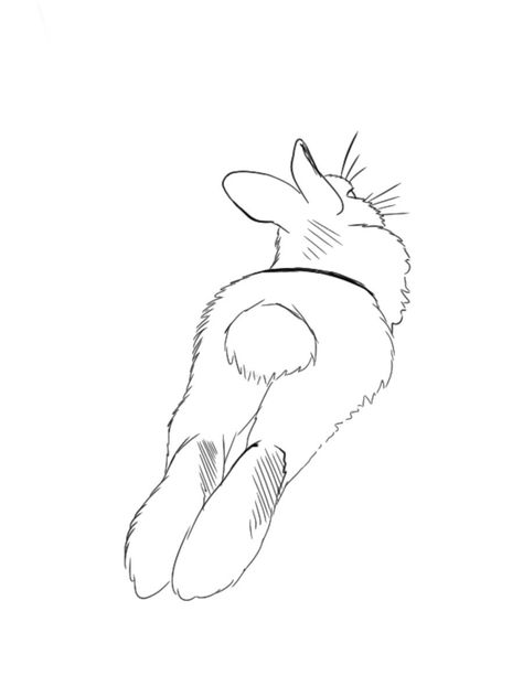 Inspo Tattoo, Bunny Tattoos, Rabbit Tattoos, Flash Sheet, Bunny Art, Angel Tattoo, Tattoo Outline, Pet Rabbit, Outline Drawings