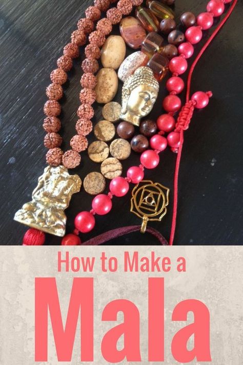 How to Make a Mala: knotting and making a tassel #diymala #howtomakeamala #tasselnecklace #handknotted #yogajewelry #108beadmala Mala Necklace Diy, Mala Beads Diy, Mala Making, Yoga Beads, Mala Jewelry, Diy Collier, Mala Bead Necklace, 108 Mala Beads, Making Earrings