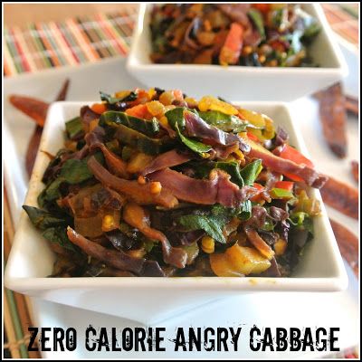 Zero Calorie Spicy Angry Cabbage Negative Calorie Foods, Negative Calorie Diet, Zero Calorie Foods, Calorie Recipes, Low Cal Recipes, Healthy Lunches, Zero Calories, No Calorie Foods, Low Calorie Recipes