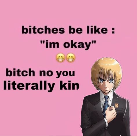 Armin Kinnie, Attack On Titan Series, Kin List, Armin Arlert, Character Analysis, Facebook Memes, Anime People, Low Self Esteem, I Miss Him