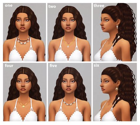 MMFINDS — Hey! Do you have any favorite shell jewelry?... Sims 4 Cc Mermaid Necklace, Sims 4 Shell Necklace, Sims 4 Cc Shell Necklace, Maxis Match Necklace, Sims4 Accessories, Sims Poses, Tropical Necklace, Sims 4 Black Hair, Cc Hair