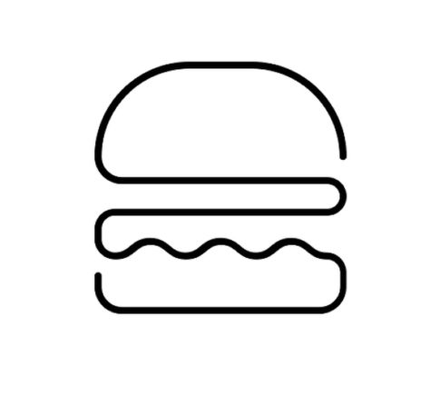 Burger Tattoo, Burger Drawing, Burger Icon, Baking Logo Design, Minimalist Poster Design, Poster Design Layout, Inkbox Tattoo, Japanese Poster Design, Burger Bar