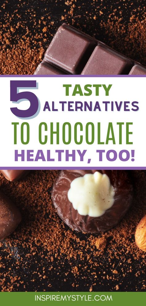 A Healthy Substitute for Chocolate: 5 Tasty Alternatives Craving Chocolate Substitute, Chip Substitute Healthy, Chocolate Alternatives Healthy, Chocolate Substitute, Healthy Substitutes, Chocolate Alternatives, Nutrition Goals, Healthy Chocolate Recipes, Healthy Snack Alternatives