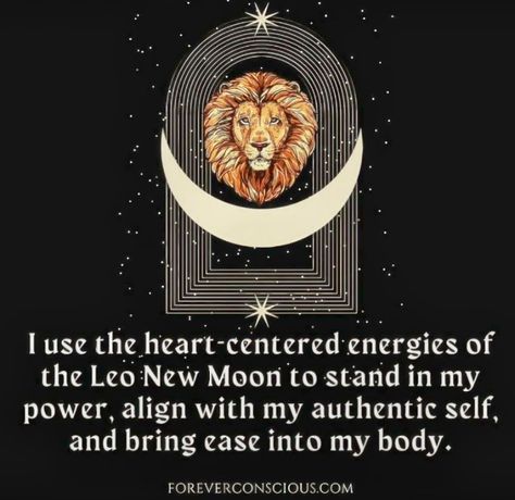 New Moon In Leo, Moon In Leo, Authentic Self, New Moon, Screen Savers, Moon Phases, Happy New, Moon, Bring It On