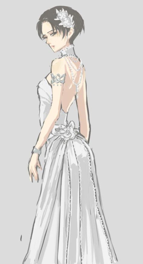 Female Levi Oooooo in a wedding dress? Who u gonna marry , eeerrreeeen? Levi Ackerman, My Wife, The Story, Books Wattpad, Wattpad, Wedding Dress, Feelings, Books