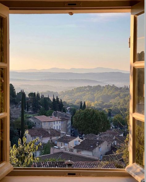 Wallpaper Travel, Italy Magazine, My French Country Home, Vision Board Photos, Morning View, European Antiques, Window View, Beautiful Sunrise, Open Window