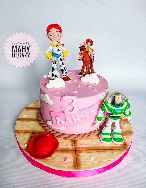 Toy Story Cake For Girl, Toy Story Birthday Cake Girl, Toy Story Theme Birthday, Birthday Party Toy Story, Second Birthday Theme, Toy Story Birthday Cake, Toy Story Party Decorations, 2nd Birthday Party For Girl, 2 Tier Cake