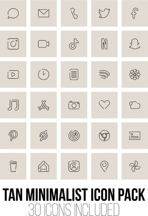 Want some cute nude color app icons? Well here are some cute fall app icons! Hope you enjoy, make sure to leave a photo of how yours looks like :) Follow my page for more!! App Ikon, Widget Design, Minimalist Icons, Iphone Wallpaper Ios, Cute App, Iphone App Layout, App Layout, Iphone Photo App, Iphone Wallpaper App