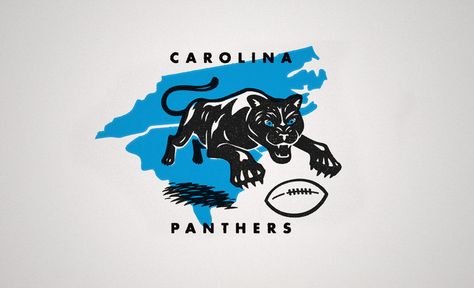 Carolina Panthers, Vintage Edition Panther Nation, Carolina Panthers Football, Panther Logo, Graphic Tshirt Design, Design Office, Carolina Panthers, Tshirt Design, Graphic Design Typography, Identity Design