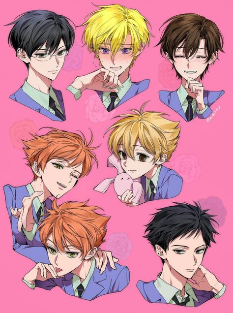 Shojo Art Style, Ohshc Manga, Ohshc Fanart, Ohshc Pfp, Kiss Kiss Fall In Love, Ouran High School Host Club Funny, Ouran Highschool Host Club, Romance Anime, Ouran Highschool