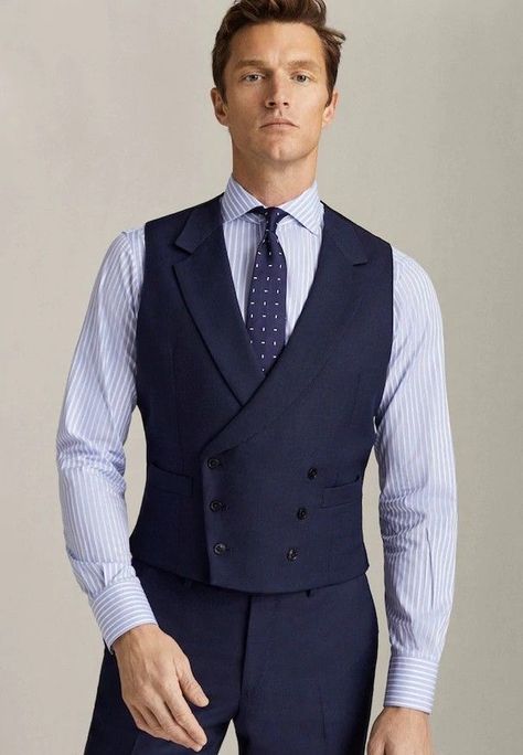 Outfit Hombres, Suit Vest Outfits, Vest Outfits Aesthetic, Vest Outfits Men, Mens Vest Fashion, Mens Smart Casual Outfits, Wool Waistcoat, Double Breasted Waistcoat, Mens Waistcoat