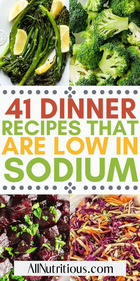 Healthy Low Sodium Dinner Recipes, Low Salt Dinners, Easy Low Sodium Recipes, Salt Free Diet, Low Sodium Recipes Heart, Kidney Diet Recipes, Salt Free Recipes, Heart Healthy Recipes Low Sodium, Low Salt Recipes