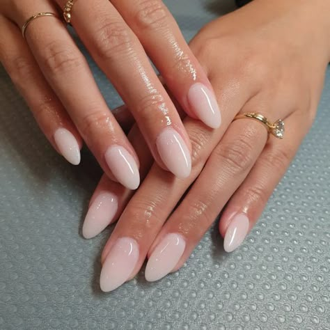 Milky Pink Almond Nails, Big Nails, Engagement Nails, Milky Nails, Her Nails, Bride Nails, Neutral Nails, Minimalist Nails, Beauty Inspo