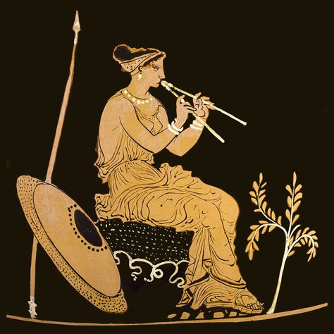 So many of the  Ancient #GreekPottery treasures are scenes of ancient musical instruments. #Music was considered 'therapia". See and learn more on private #AthensTours by Archaeologous.com (photo by Claire Catacouzinos) Ancient Greek Vase, Ancient Music, Greek Vase, Greek Paintings, Ancient Greek Pottery, Classical Greece, Istoria Artei, Ancient Greek Art, Greek Pottery