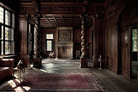 town house interior | From an amazing old manor house in the… | Flickr Old Victorian Homes Interior, Manor Aesthetic, Old Mansions Interior, Manor House Interior, Gothic Manor, Manor Interior, Victorian Manor, Old Victorian Homes, Old Manor